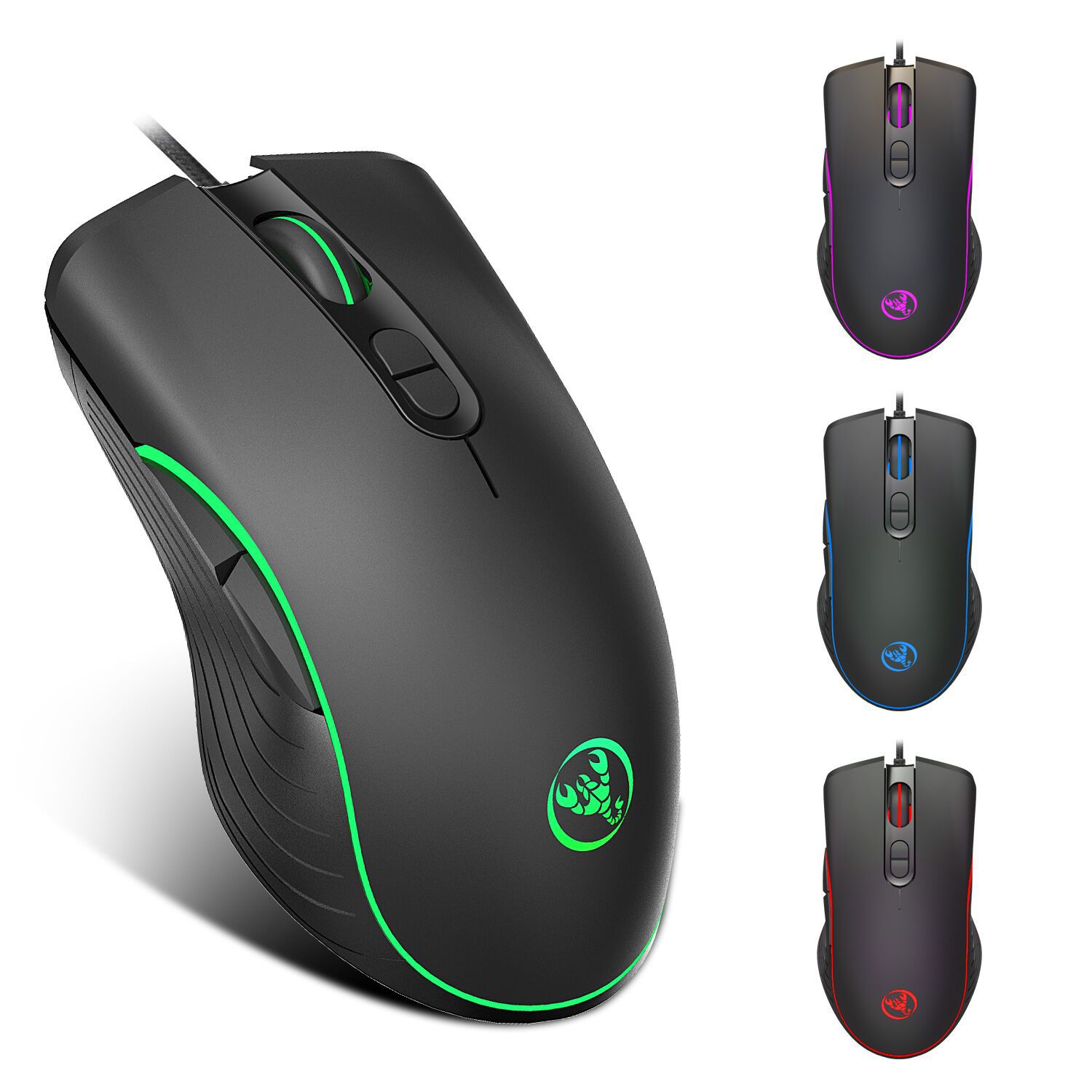 Souris Gaming Filaire RGB – Précision 6400 DPI & Contrôle Ergonomique