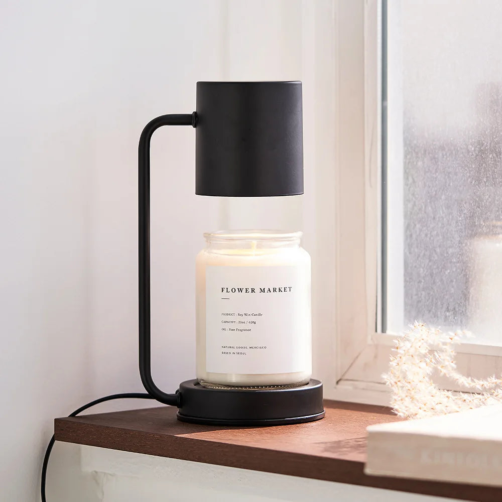 Lampe Chauffe-Bougie Design – Variateur & Minuterie Intégrée