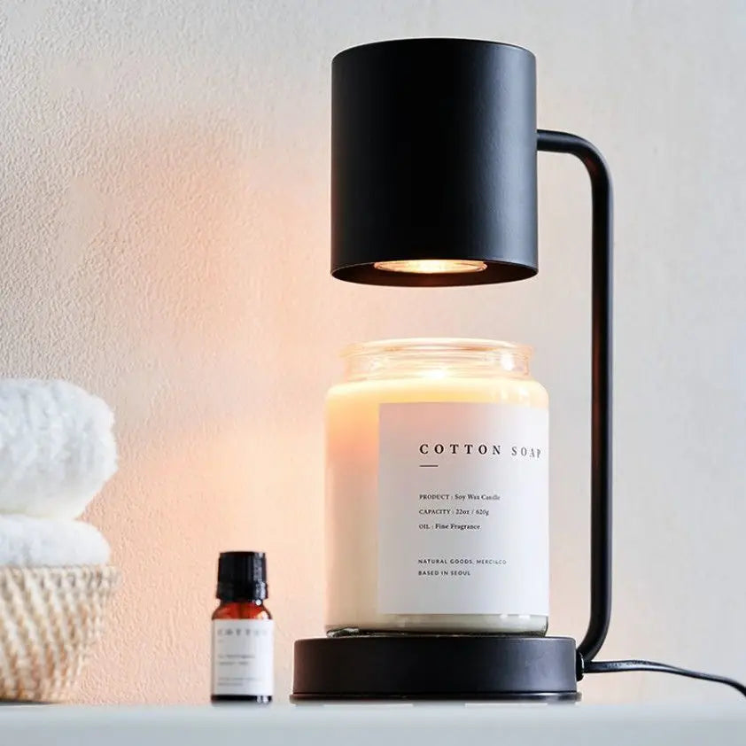 Lampe Chauffe-Bougie Design – Variateur & Minuterie Intégrée