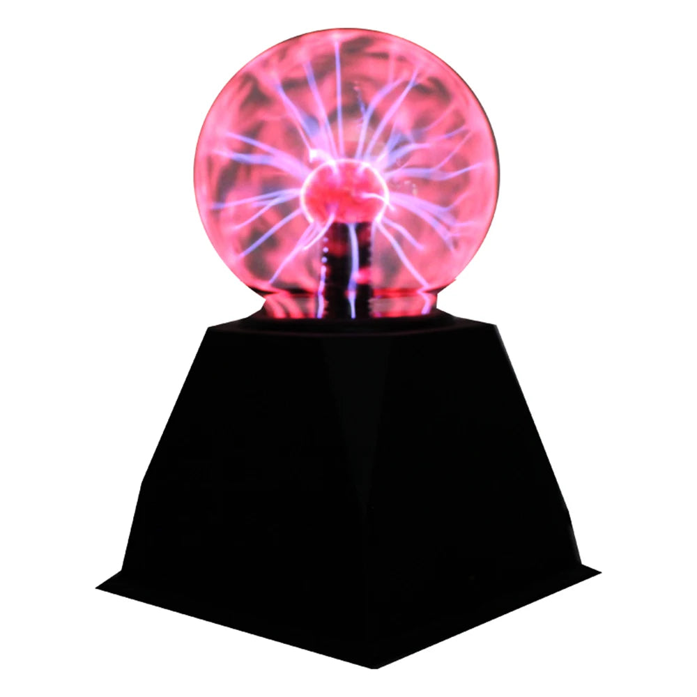 Boule Plasma Tactile en Verre – Lampe Électrique Décorative (3 à 8 pouces)