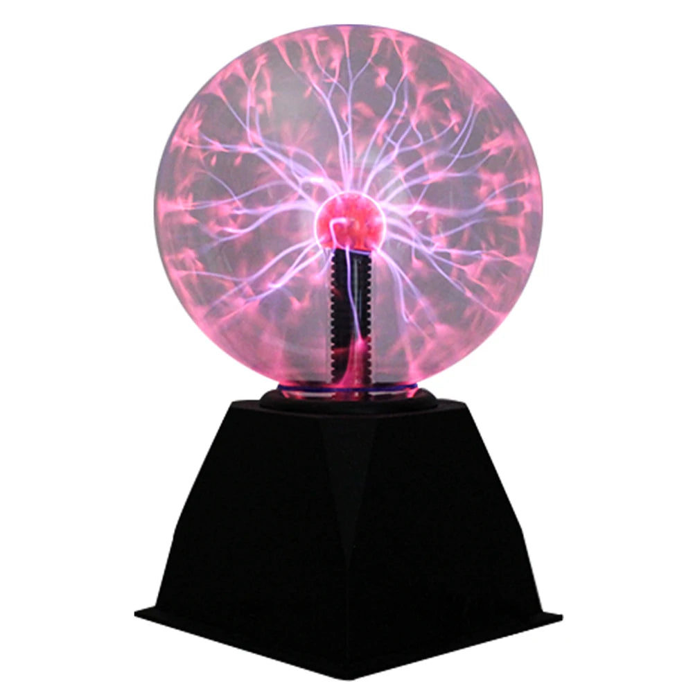 Boule Plasma Tactile en Verre – Lampe Électrique Décorative (3 à 8 pouces)