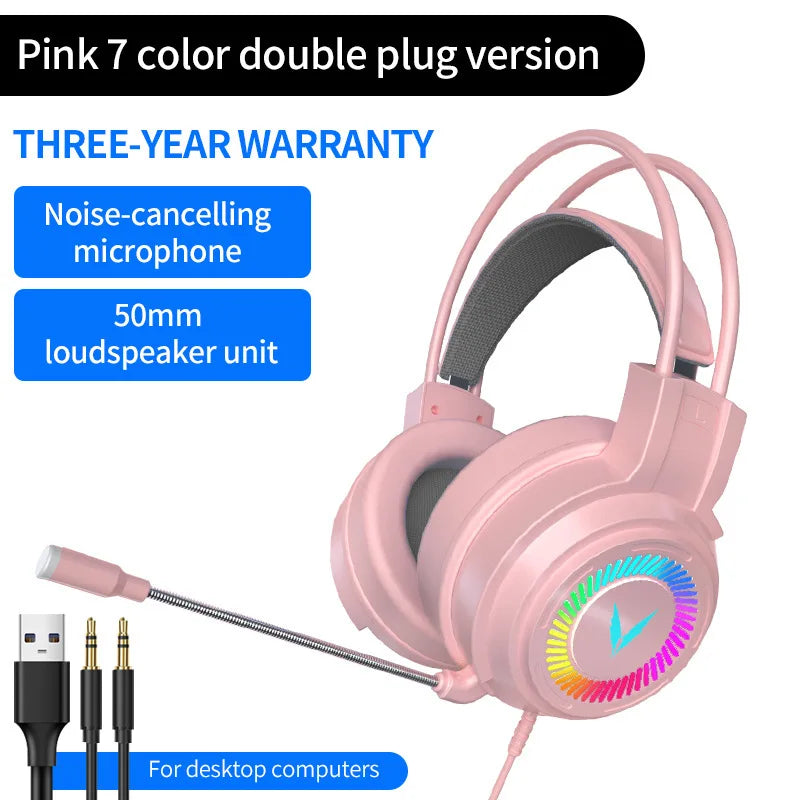 Casque Gaming G58 / G60 – Son 7.1 Virtuel, Micro Intégré & Design Pliable