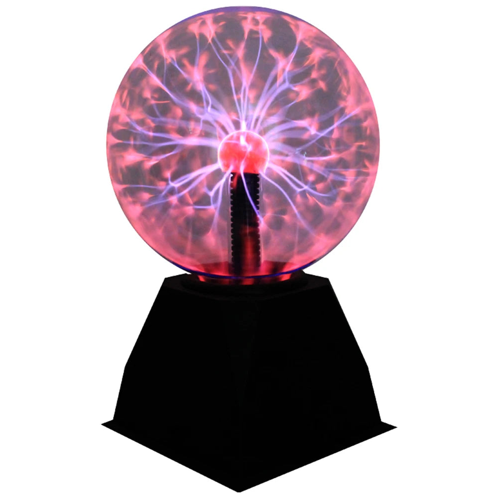 Boule Plasma Tactile en Verre – Lampe Électrique Décorative (3 à 8 pouces)
