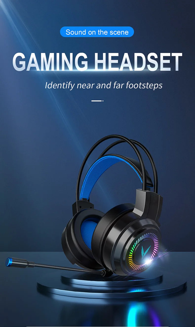 Casque Gaming G58 / G60 – Son 7.1 Virtuel, Micro Intégré & Design Pliable