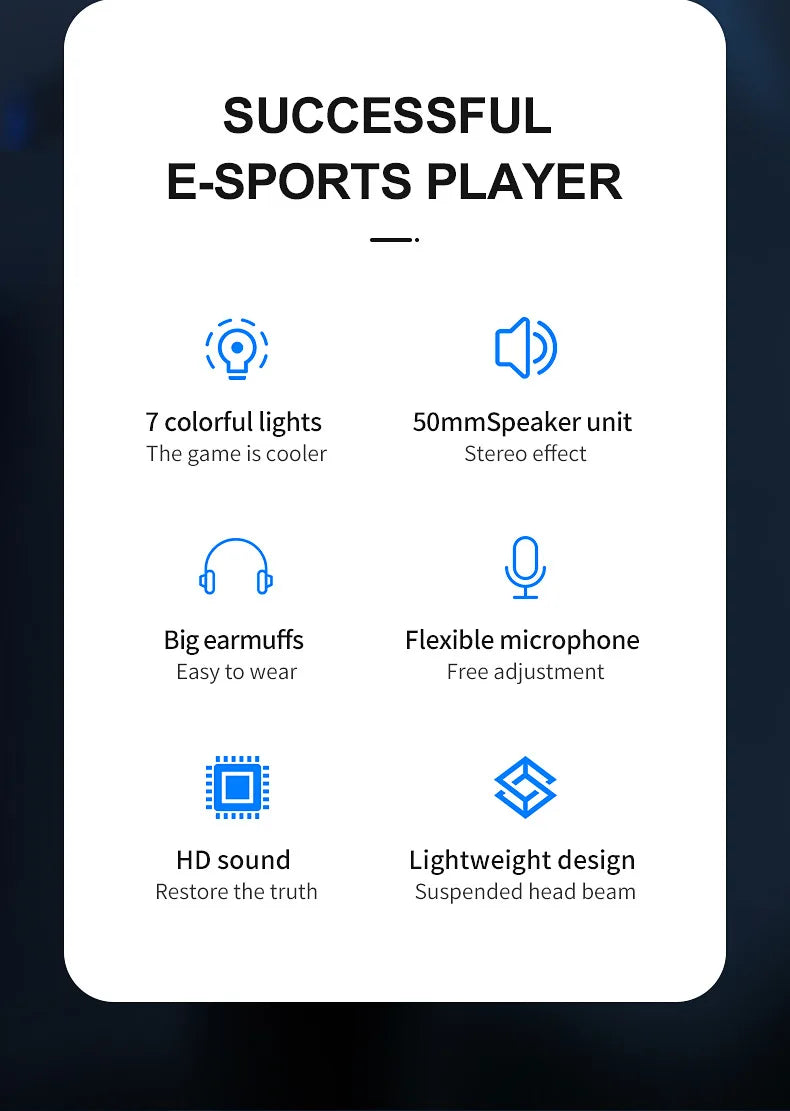 Casque Gaming G58 / G60 – Son 7.1 Virtuel, Micro Intégré & Design Pliable