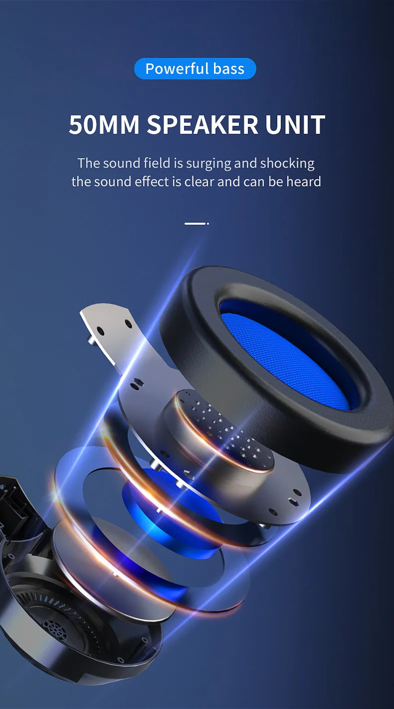 Casque Gaming G58 / G60 – Son 7.1 Virtuel, Micro Intégré & Design Pliable