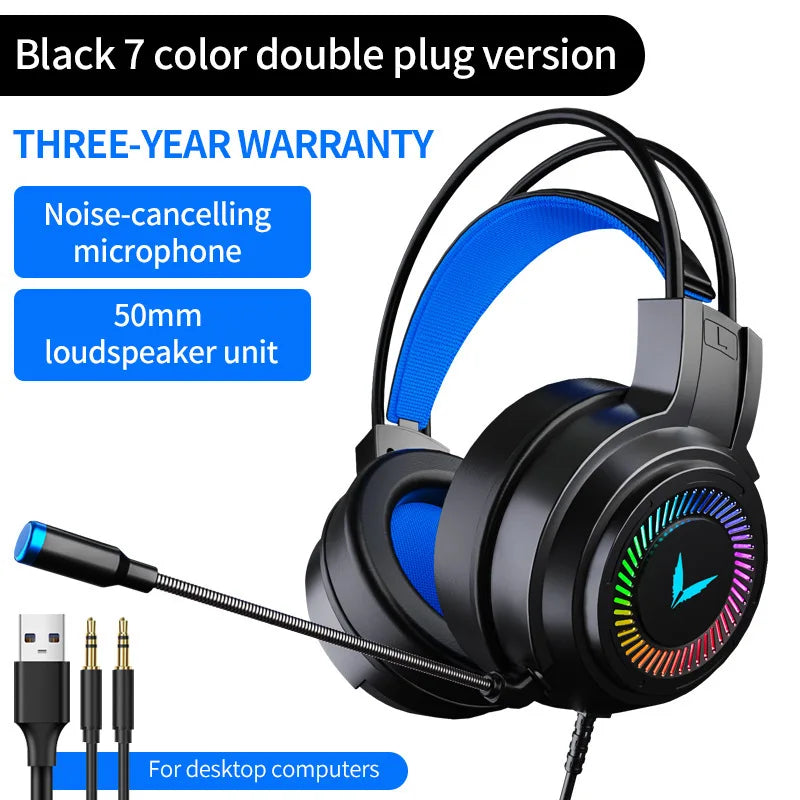 Casque Gaming G58 / G60 – Son 7.1 Virtuel, Micro Intégré & Design Pliable