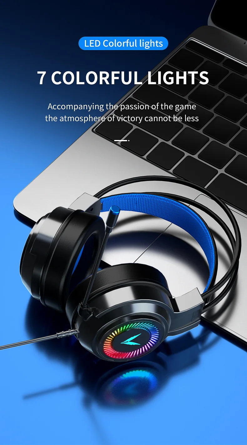 Casque Gaming G58 / G60 – Son 7.1 Virtuel, Micro Intégré & Design Pliable