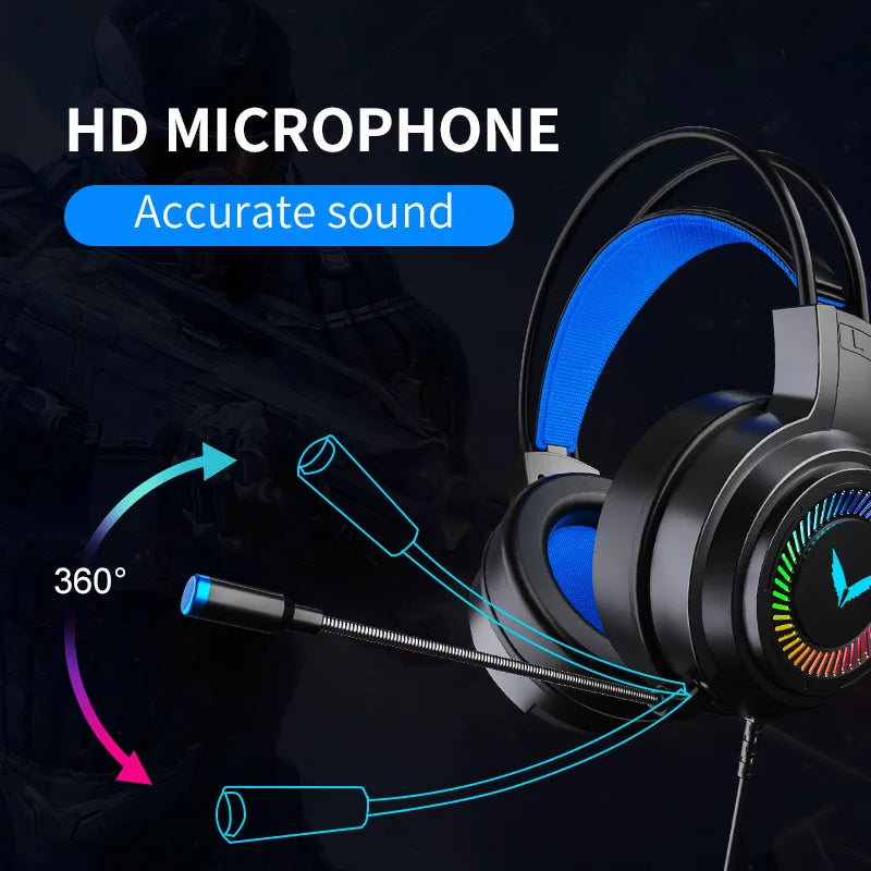 Casque Gaming G58 / G60 – Son 7.1 Virtuel, Micro Intégré & Design Pliable
