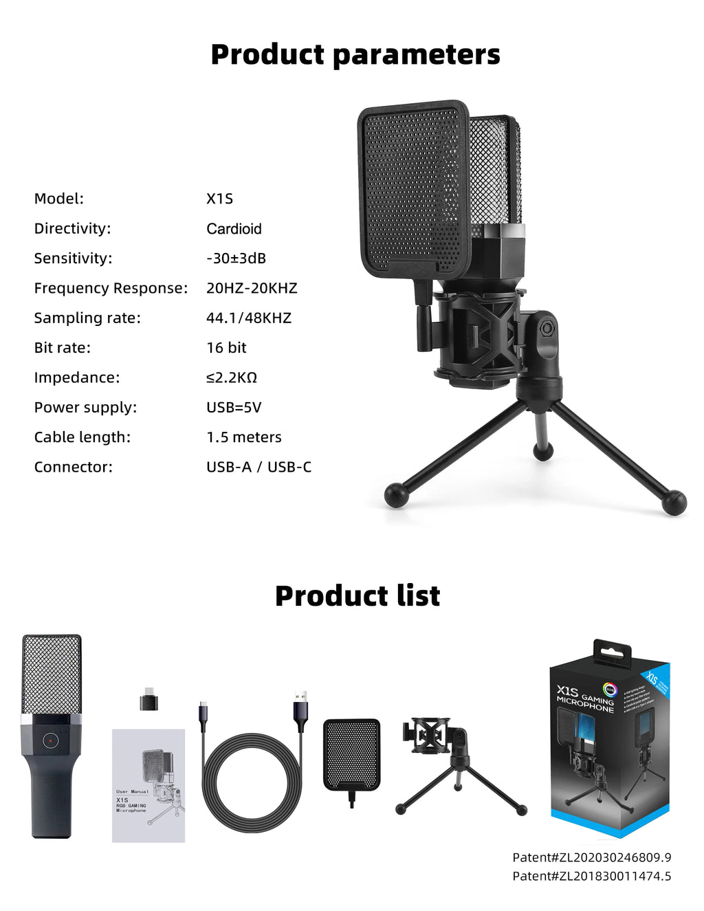 Microphone Gaming Condensateur RGB — Studio & Streaming