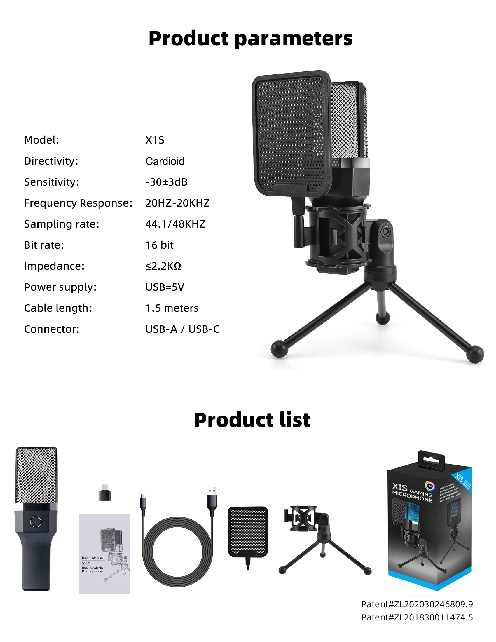 Microphone Gaming Condensateur RGB — Studio & Streaming
