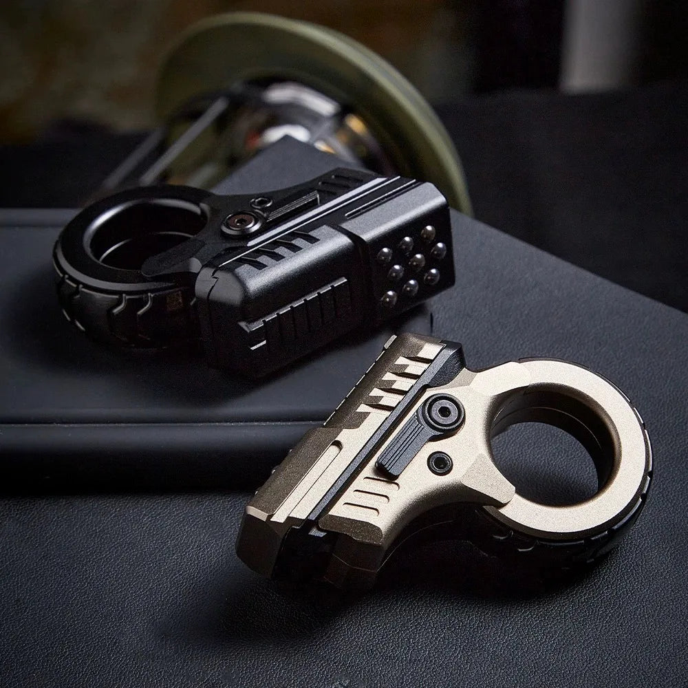 Fidget Slider EDC en Alliage de Zinc – Rotation à Cliquet Magnétique