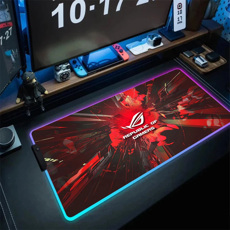 Tapis de Souris XXL RGB – Surface Étendue & Éclairage Dynamique