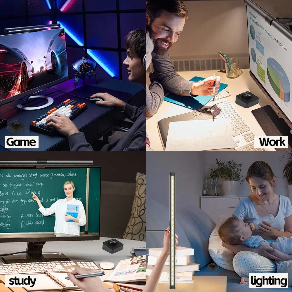 Lampe LED pour Moniteur – Éclairage de Travail et d’Ambiance
