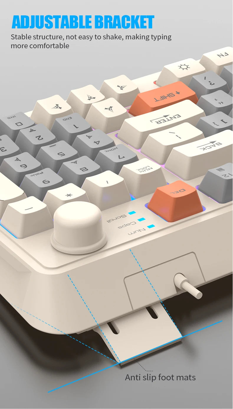 Clavier Gaming 60% Filaire – Ultra-Compact, RGB & Résistant