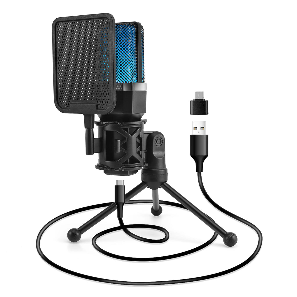 Microphone Gaming Condensateur RGB — Studio & Streaming
