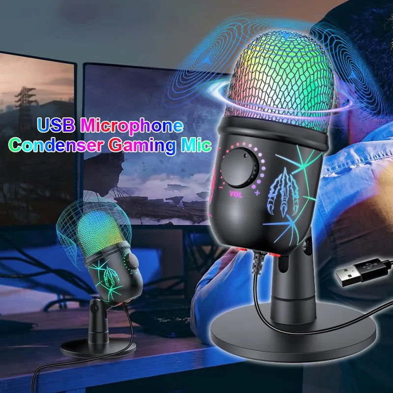 Microphone USB V5 — Streaming, Gaming & Création