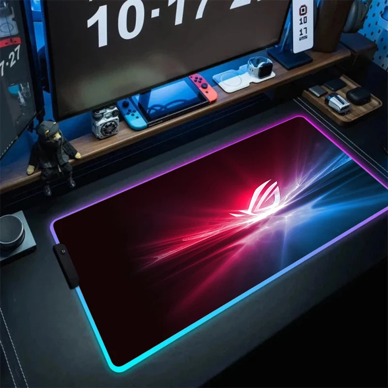 Tapis de Souris XXL RGB – Surface Étendue & Éclairage Dynamique