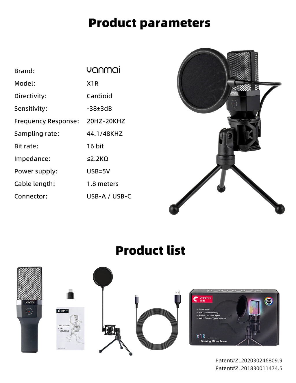 Microphone Gaming Condensateur RGB — Studio & Streaming