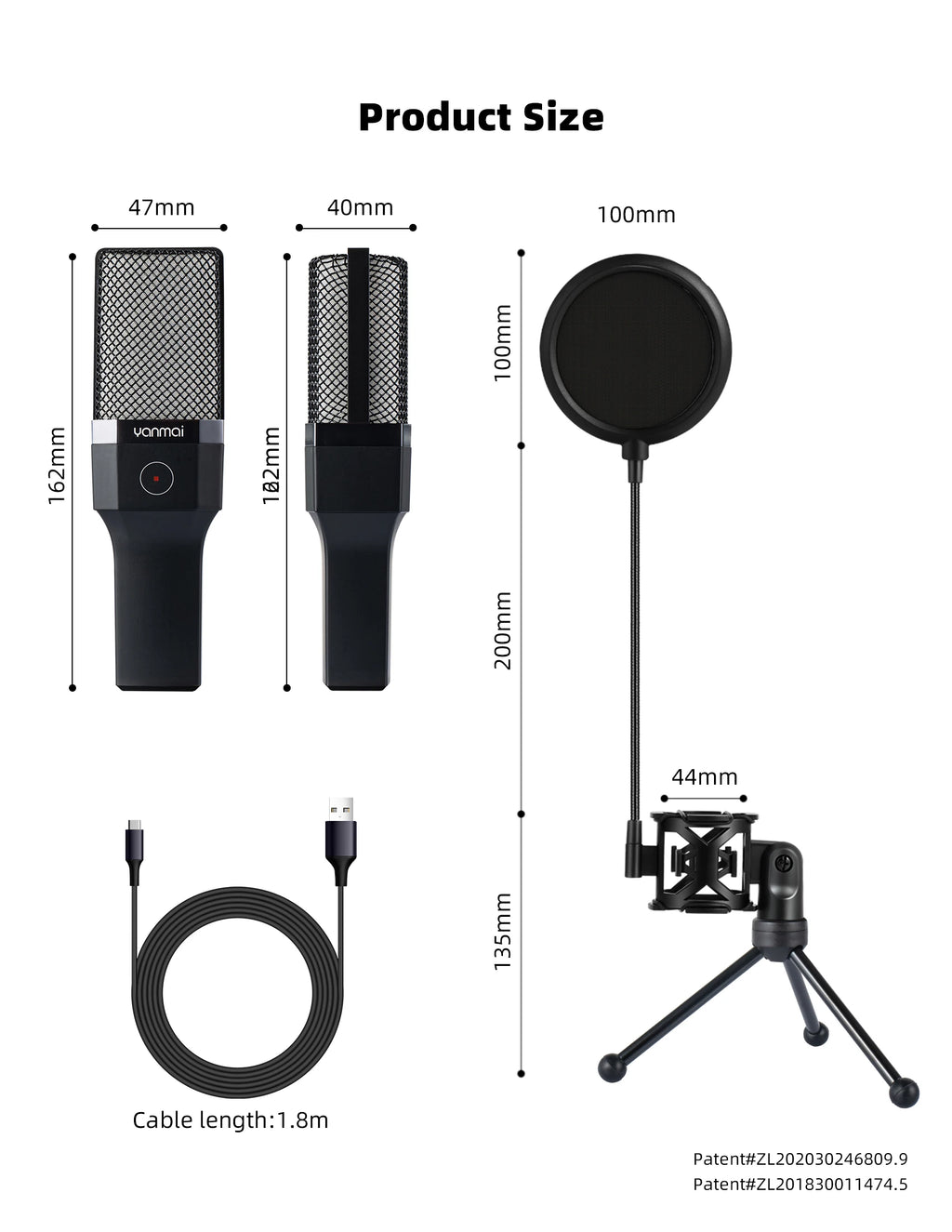 Microphone Gaming Condensateur RGB — Studio & Streaming