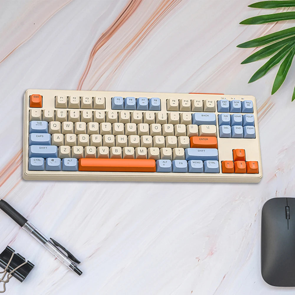 M87 Wireless Mechanical Gaming Keyboard – RGB Backlight, Silent Keys, Gasket Mount, 2.4G for PC, Laptop & Tablet