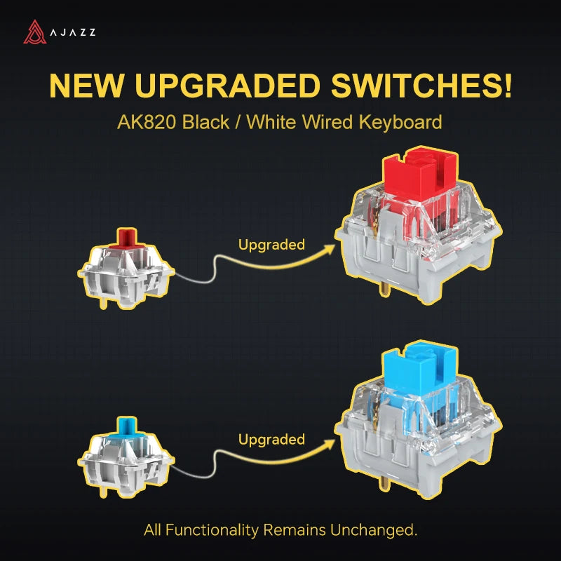 AK820 Wireless Mechanical Keyboard – Bluetooth, Hot-Swap & Control Knob