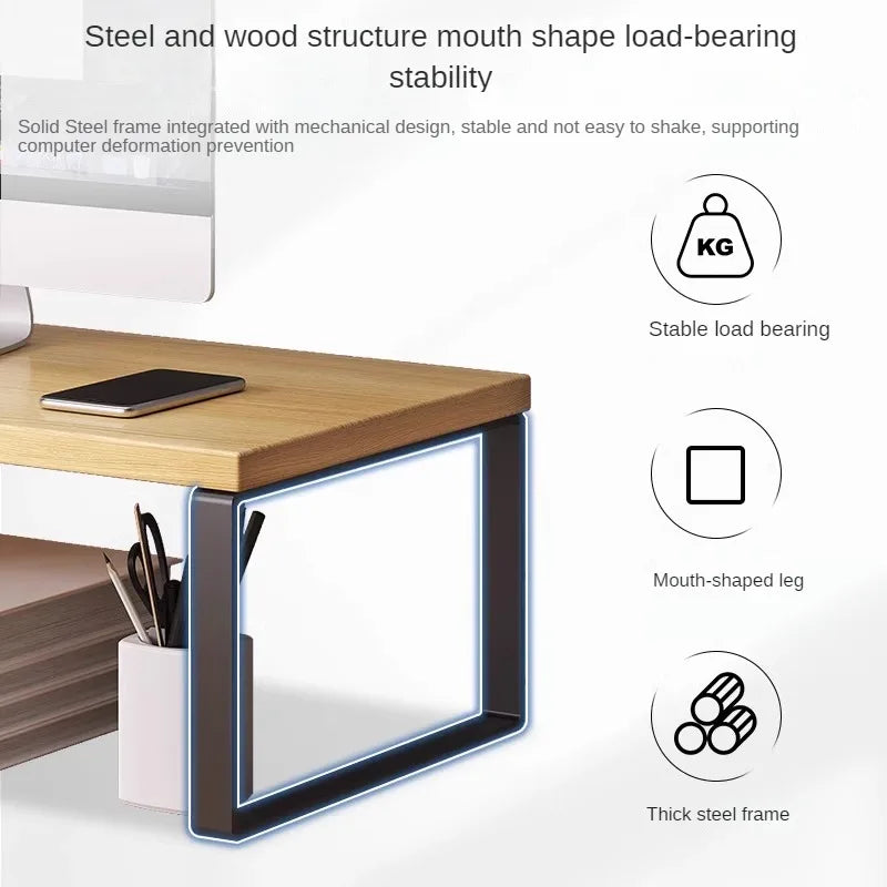 Monitor Riser Desk Shelf – Minimal Desktop Organizer Stand