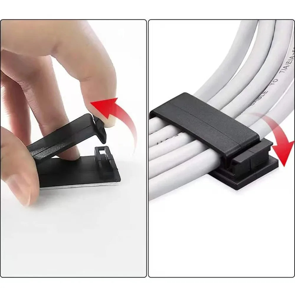 Clips Câbles Adhésifs – Gestion Discrète des Fils