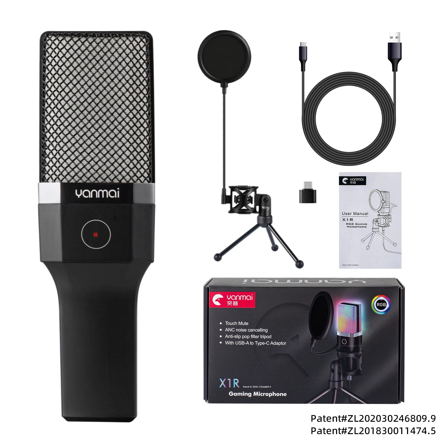 Microphone Gaming Condensateur RGB — Studio & Streaming