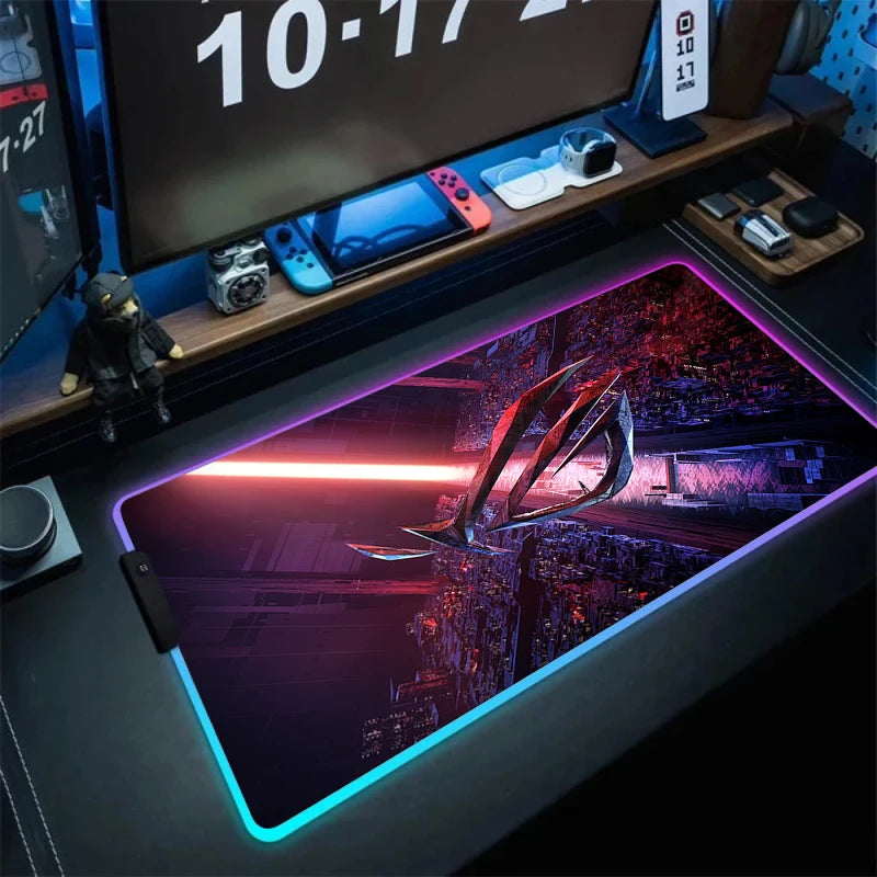 Tapis de Souris XXL RGB – Surface Étendue & Éclairage Dynamique