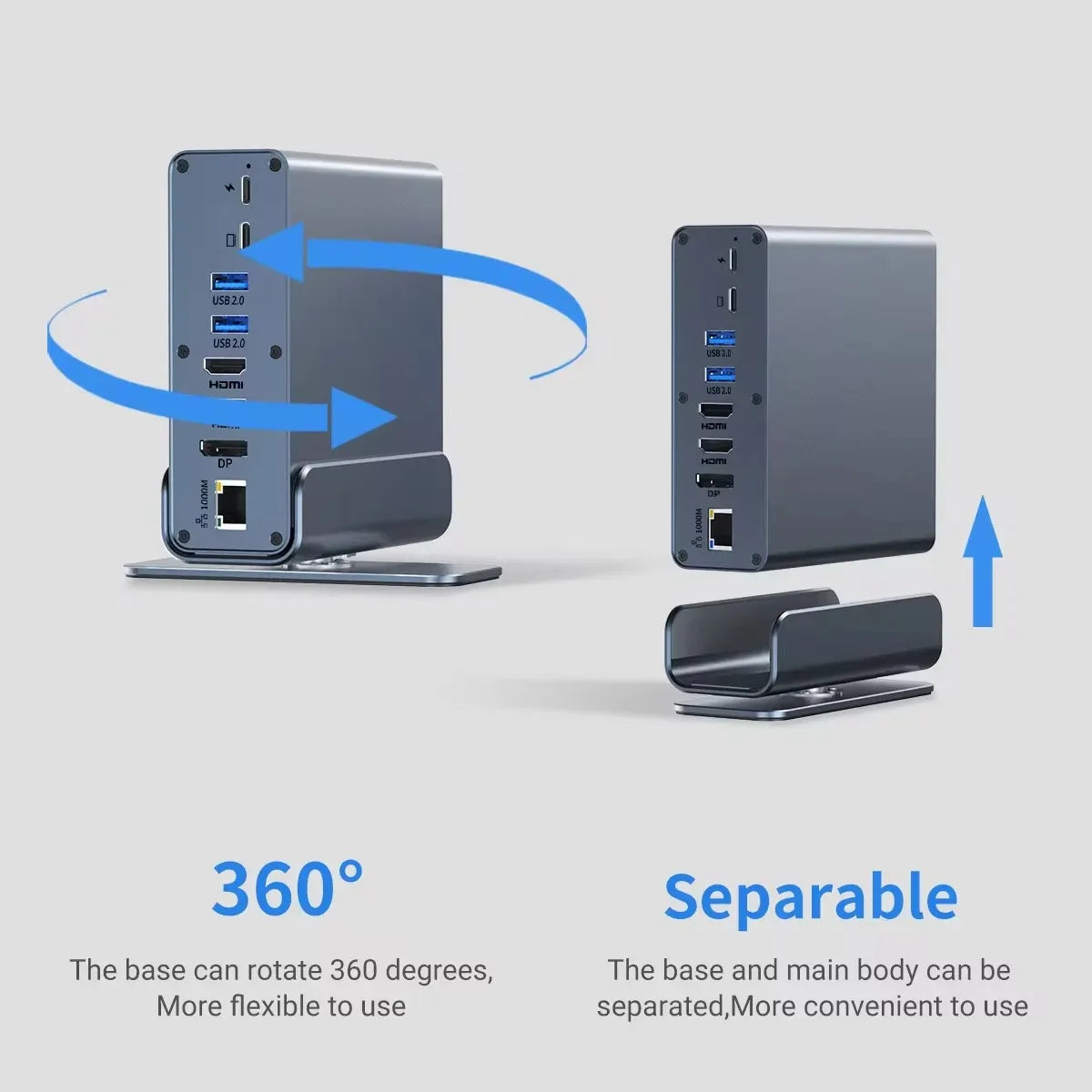 Station d’Accueil USB-C 15-en-1 – Triple Affichage 4K 60Hz, RJ45 & PD 100W