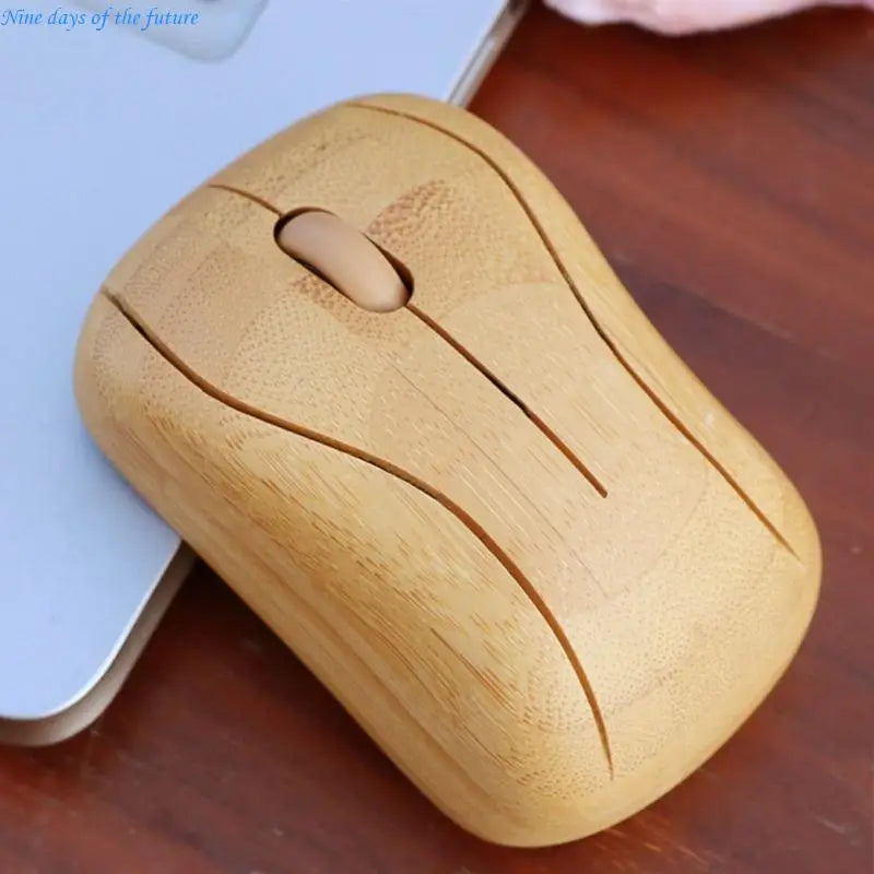 Souris Sans Fil 2.4 GHz Finition Bois – Design Naturel