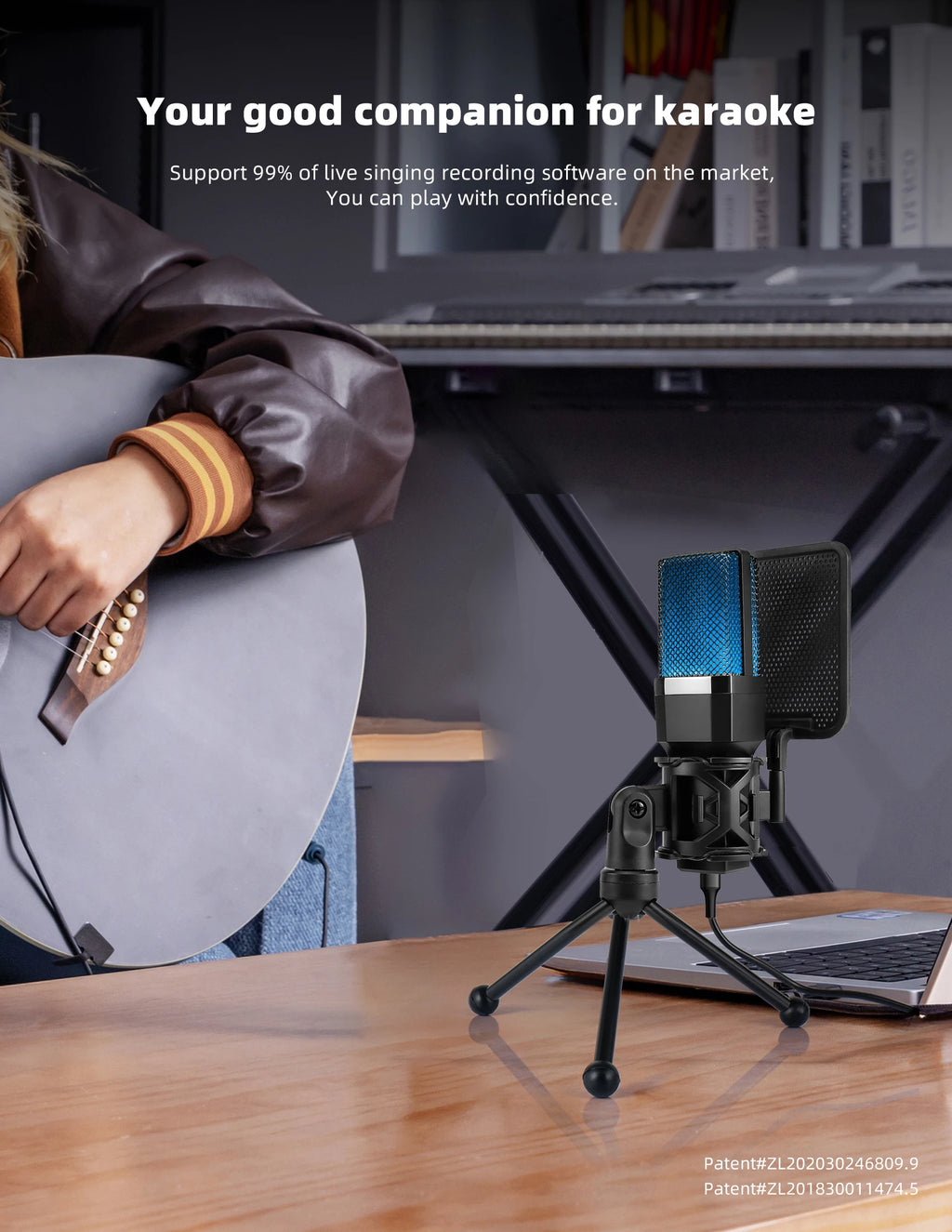 Microphone Gaming Condensateur RGB — Studio & Streaming