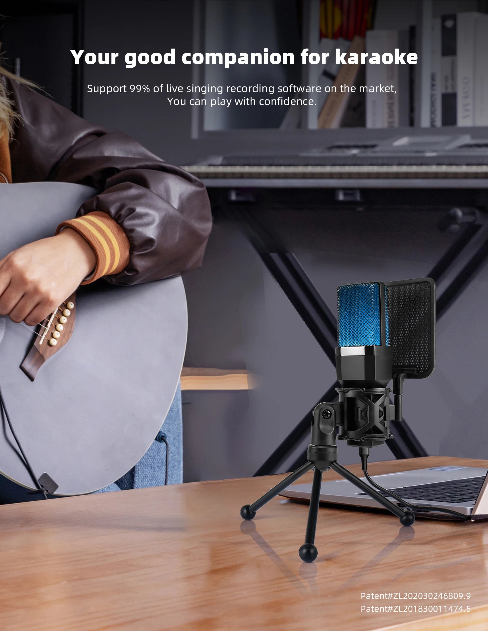Microphone Gaming Condensateur RGB — Studio & Streaming