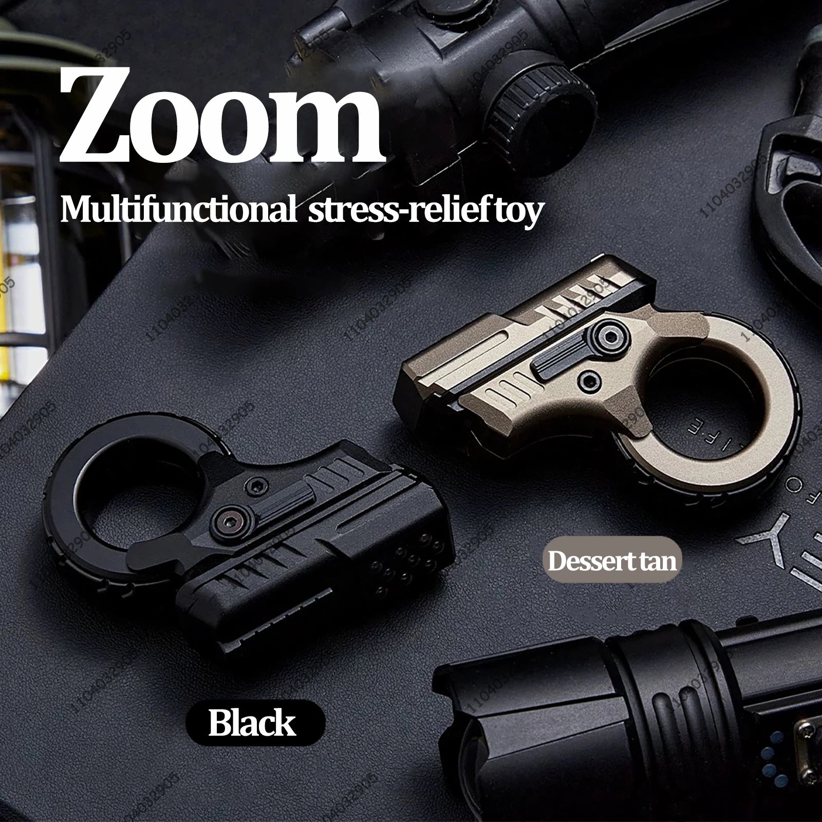 Fidget Slider EDC en Alliage de Zinc – Rotation à Cliquet Magnétique