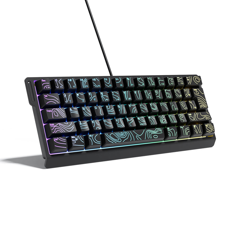 Clavier Compact 60% Filaire – RGB Dynamique & Design Dégradé