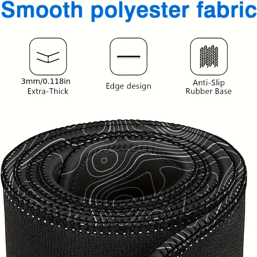 Tapis de Bureau XXL Étendu — Gaming & Setup Pro - Courbes topographiques