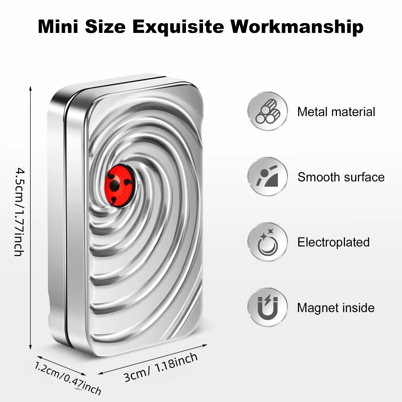 Fidget Slider EDC en Métal – Glissement Magnétique Infini