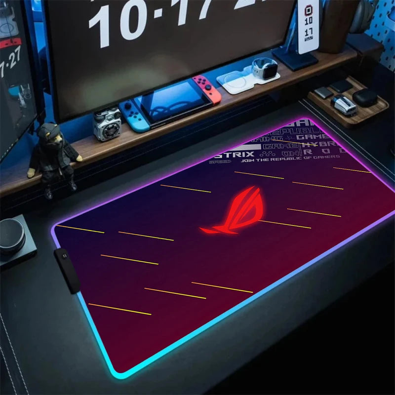 Tapis de Souris XXL RGB – Surface Étendue & Éclairage Dynamique