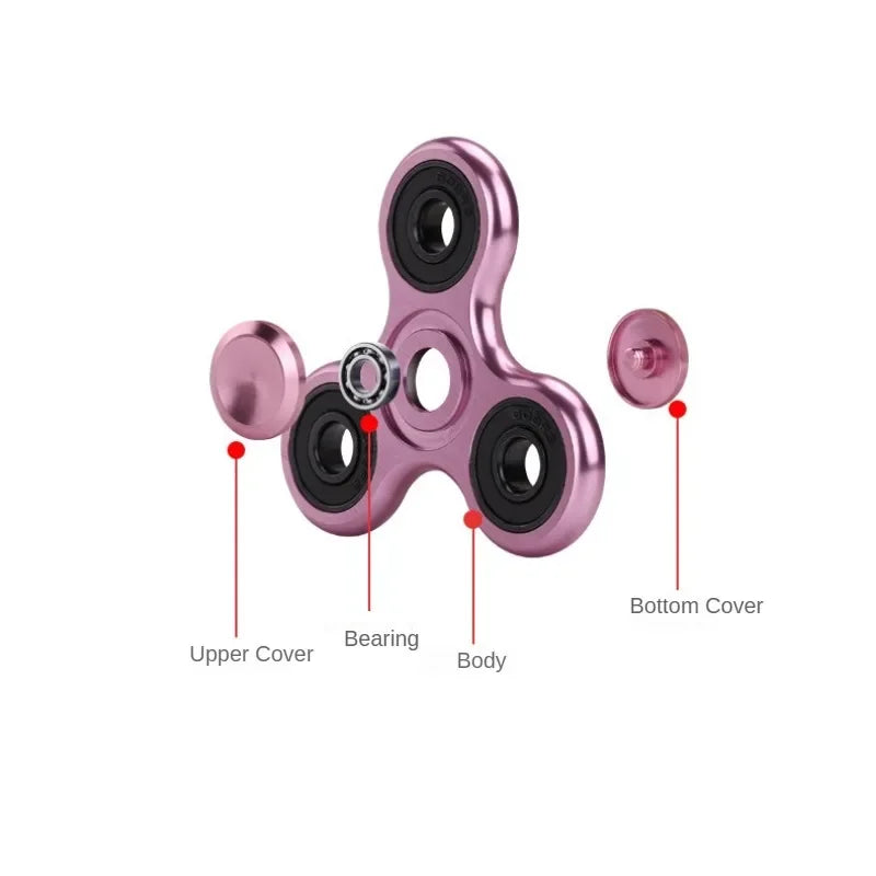 Fidget Spinner en Alliage Métallique – Rotation Fluide et Compacte