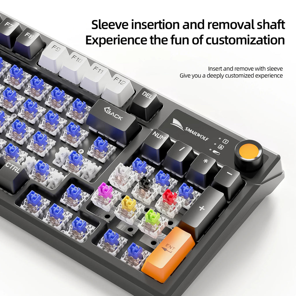 MK95 Wireless Mechanical Keyboard – Bluetooth RGB Custom Design