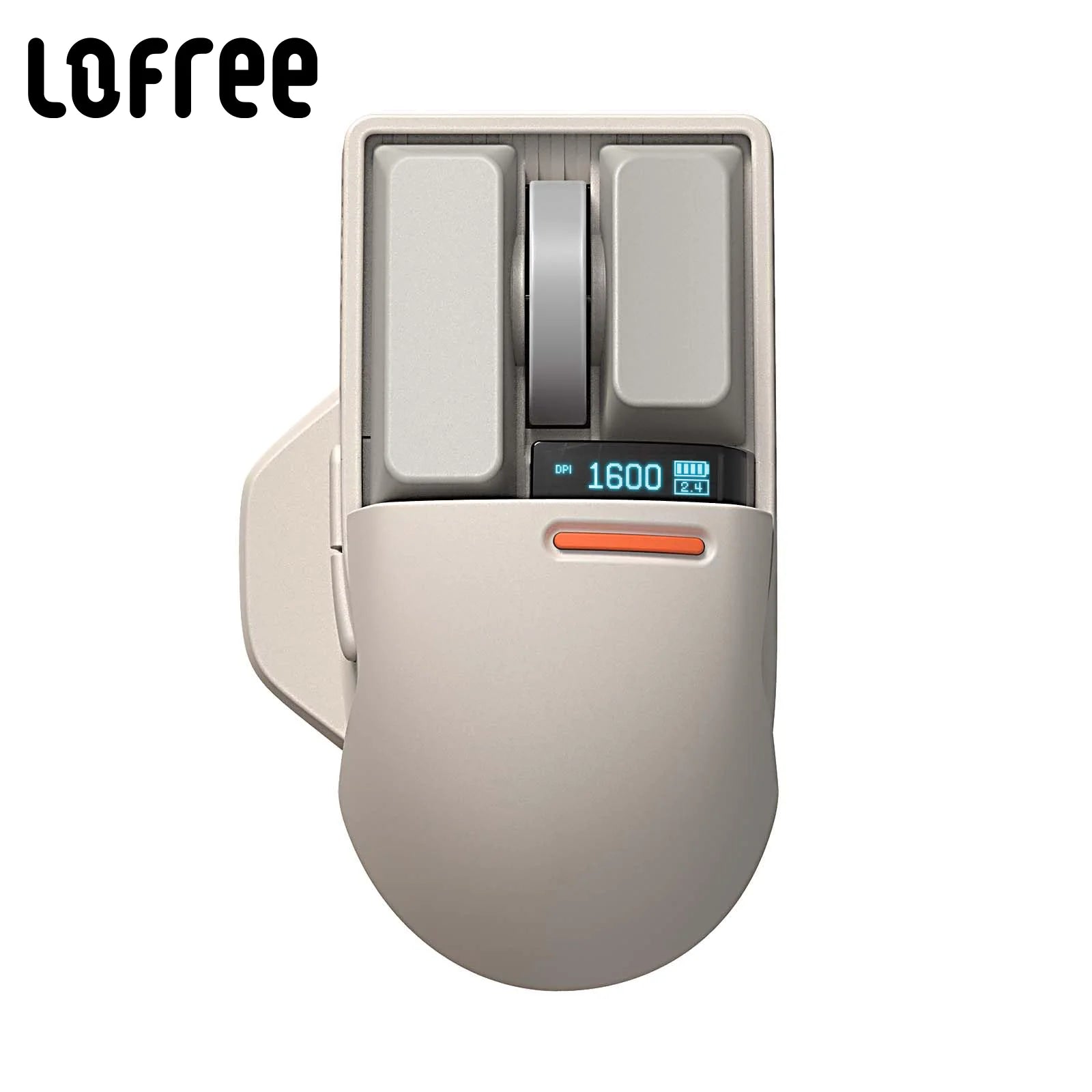 LOFREE Touch PBT – Souris Sans Fil Tri-Mode, 4000 DPI, Écran OLED