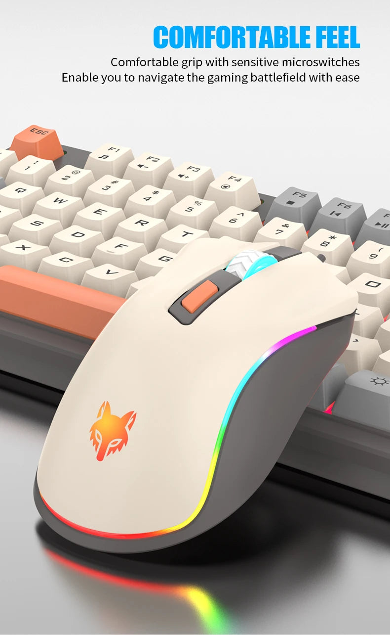 Clavier Gaming 60% Filaire – Ultra-Compact, RGB & Résistant