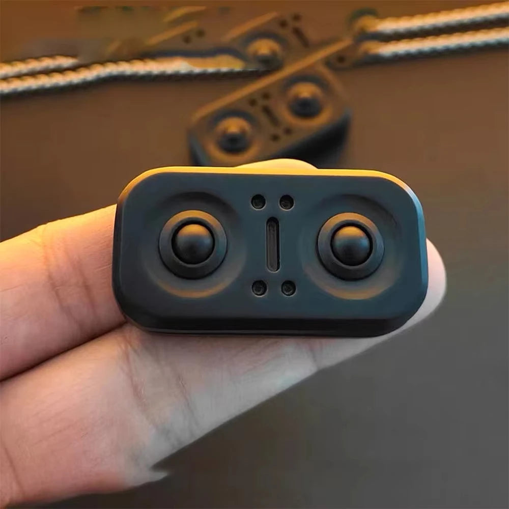Fidget Rotator Hibou en Métal – Slider Magnétique EDC