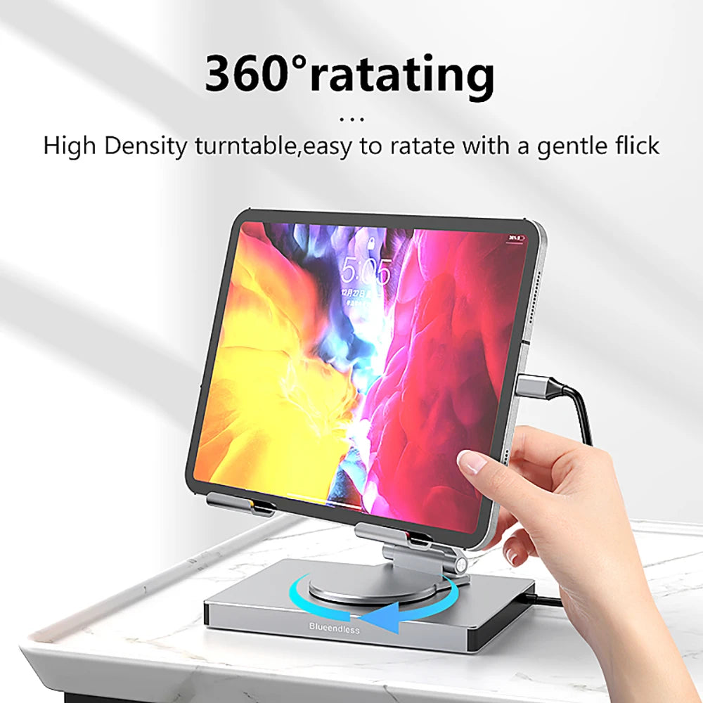 Station d’Accueil USB-C 9-en-1 avec Support Rotatif 360° – HDMI 4K & PD 100W