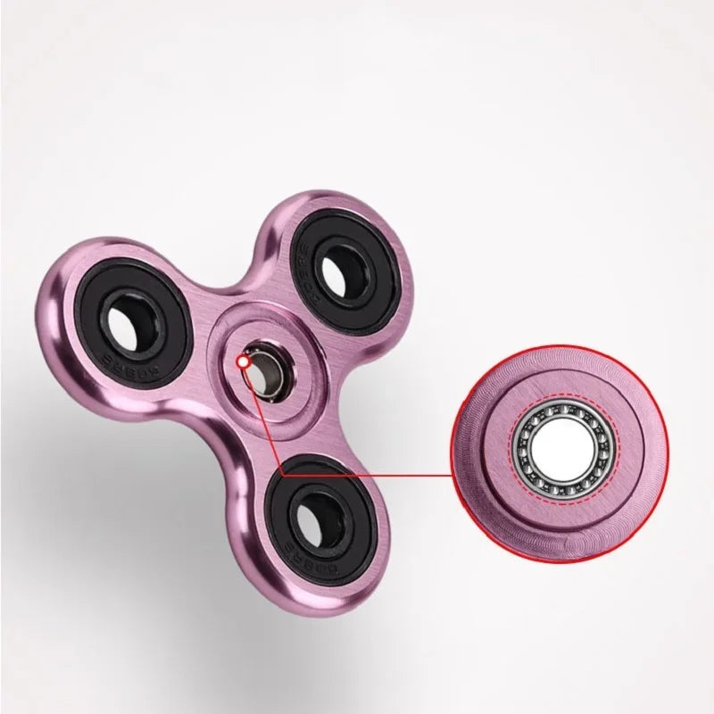 Fidget Spinner en Alliage Métallique – Rotation Fluide et Compacte