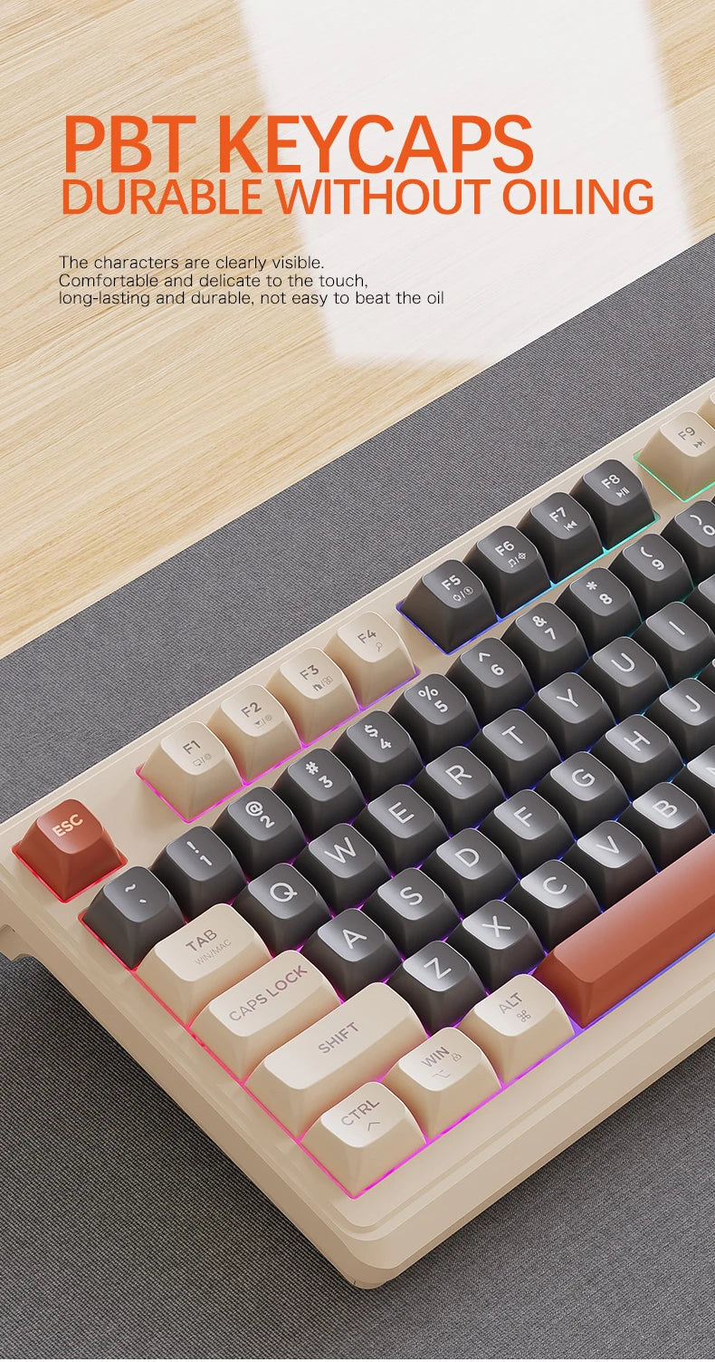 Clavier Sans Fil FreeWolf M96 – Écran Intégré & Connexion Multi-Appareils