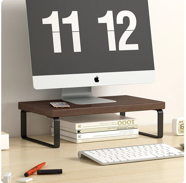 Monitor Riser Desk Shelf – Minimal Desktop Organizer Stand
