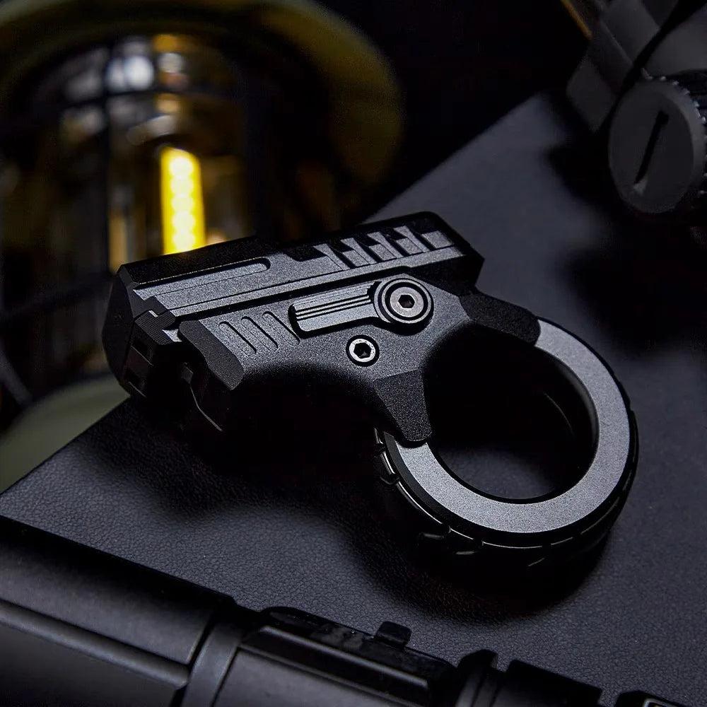 Fidget Slider EDC en Alliage de Zinc – Rotation à Cliquet Magnétique