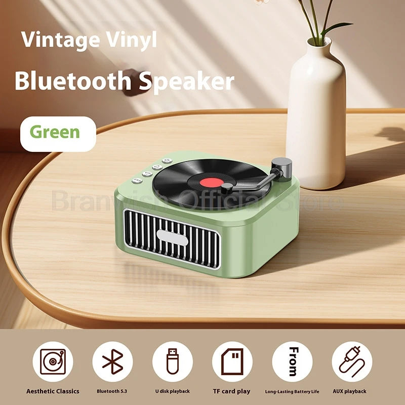 Enceinte Bluetooth 5W – Série Vinyl Rétro